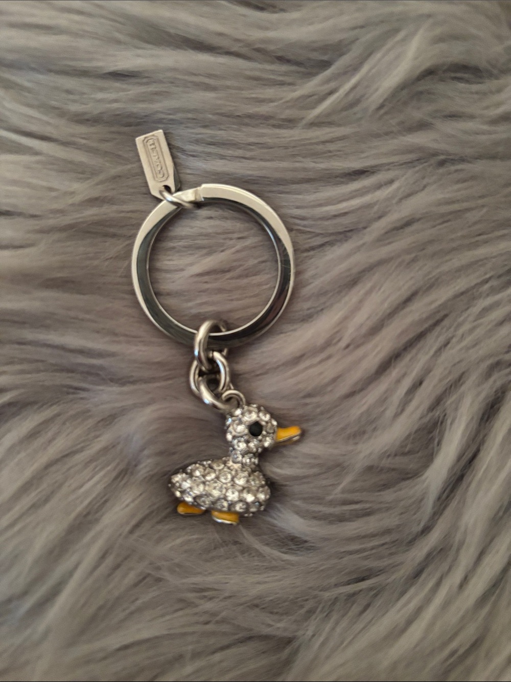 RARE Coach Swavorski crystal Keychain bag charm